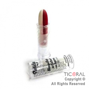 MAQUILLAJE ARTISTICO LABIAL DUO BLANCO Y ROJO (PACK X 3 BLISTERS - 12 GR)